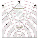 Enhance RPG Series 60ft Spell AoE Damage Template - Smalltinytoystore