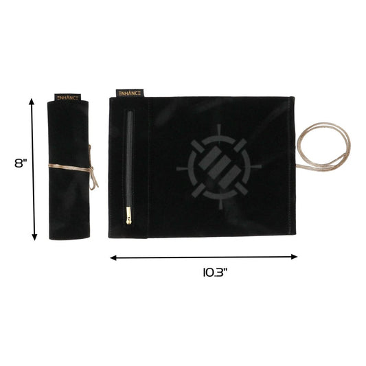 Enhance Tabletop Roll on a Scroll Würfeltasche mit Würfel Black - Smalltinytoystore
