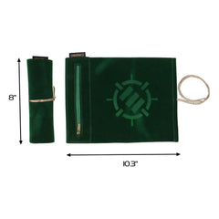 Enhance Tabletop Roll on a Scroll Würfeltasche mit Würfel Grün - Smalltinytoystore