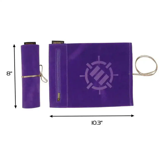 Enhance Tabletop Roll on a Scroll Würfeltasche mit Würfel Lila - Smalltinytoystore