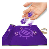 Enhance Tabletop Roll on a Scroll Würfeltasche mit Würfel Lila - Smalltinytoystore