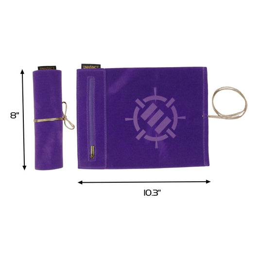 Enhance Tabletop Roll on a Scroll Würfeltasche mit Würfel Lila - Smalltinytoystore