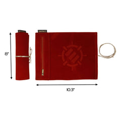 Enhance Tabletop Roll on a Scroll Würfeltasche mit Würfel Rot - Smalltinytoystore