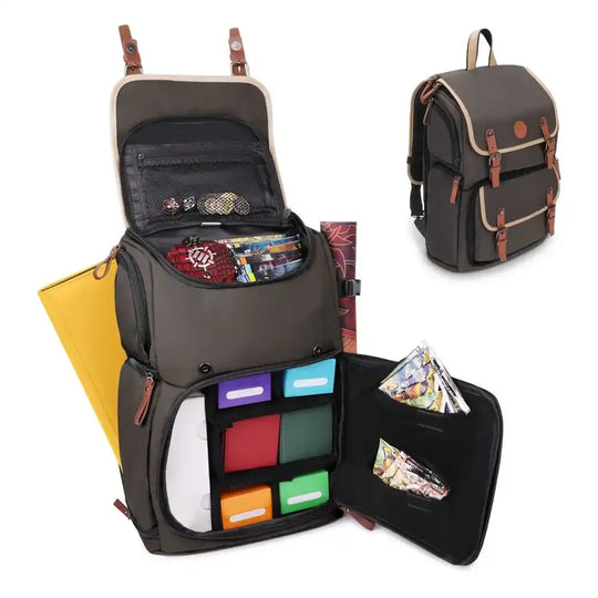 Enhance TCG Series Trading Card Backpack Designer Edition Grey Full-size - Smalltinytoystore