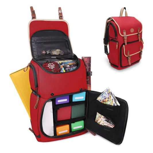 Enhance TCG Series Trading Card Backpack Designer Edition Red Full-size - Smalltinytoystore