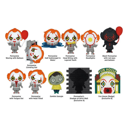 Es 2 3D PVC-Taschenanhänger Series 1 Display (24) - Smalltinytoystore
