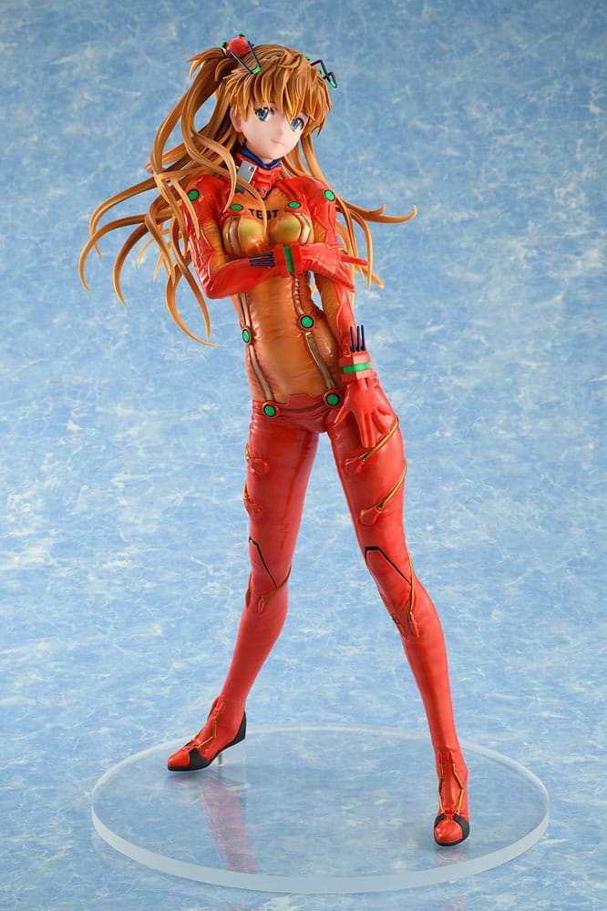 Evangelion 2.0 You Can (Not) Advance PVC Statue 1/4 Asuka Shikinami Langley Test Plugsuit Smile Ver. 40 cm - Smalltinytoystore