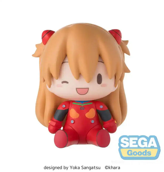 Evangelion: New Theatrical Edition Fuwa Petit Chibi Figur Asuka Plug Suit 8 cm - Smalltinytoystore
