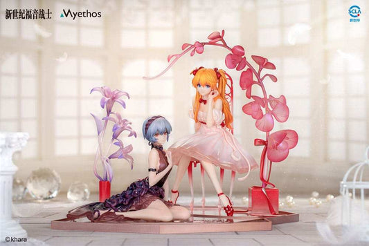 Evangelion PVC Statue 1/7 Rei Ayanami & Asuka Shikinami Langley: Whisper of Flower Ver. Set - Smalltinytoystore