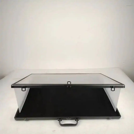 Evoretro Aluminum Display Case Black - Smalltinytoystore