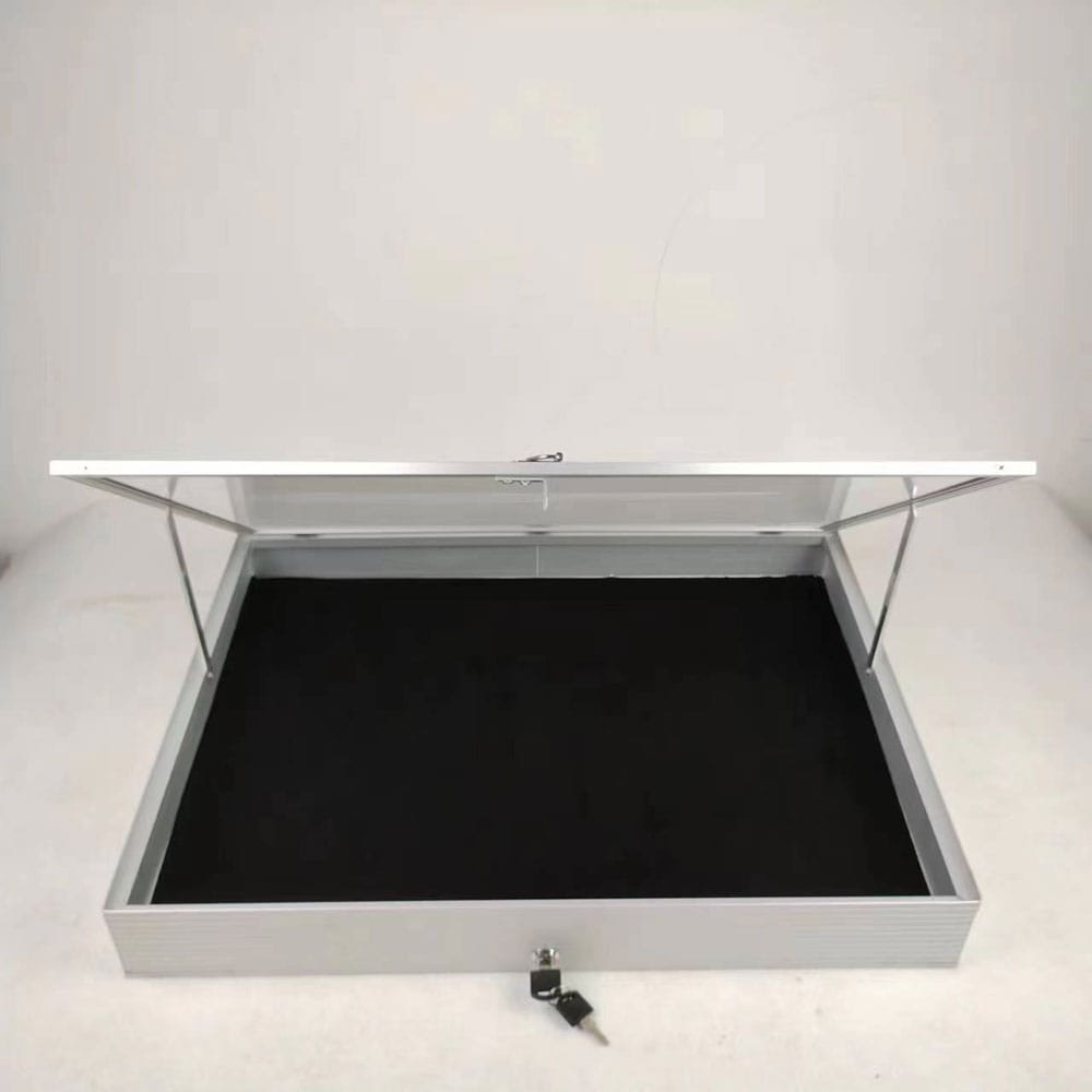 Evoretro Aluminum Display Case Silver - Smalltinytoystore