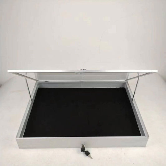 Evoretro Aluminum Display Case Silver - Smalltinytoystore