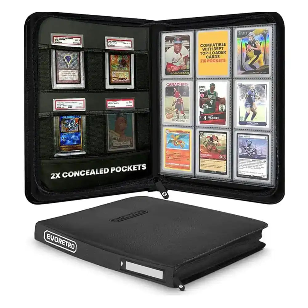 Evoretro Shield+ Topload Album 216 Karten Black - Smalltinytoystore