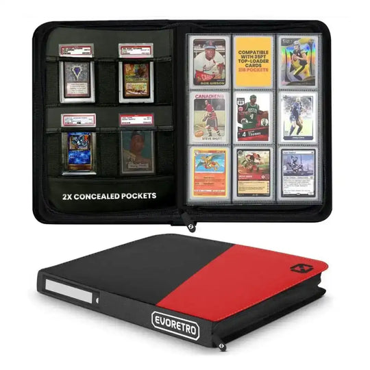 Evoretro Shield+ Topload Album 216 Karten Black/Red - Smalltinytoystore