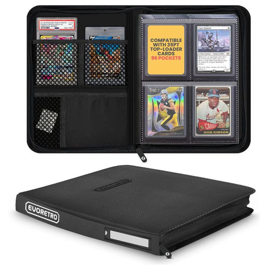 Evoretro Shield+ Topload Album Compact 96 Karten Black - Smalltinytoystore