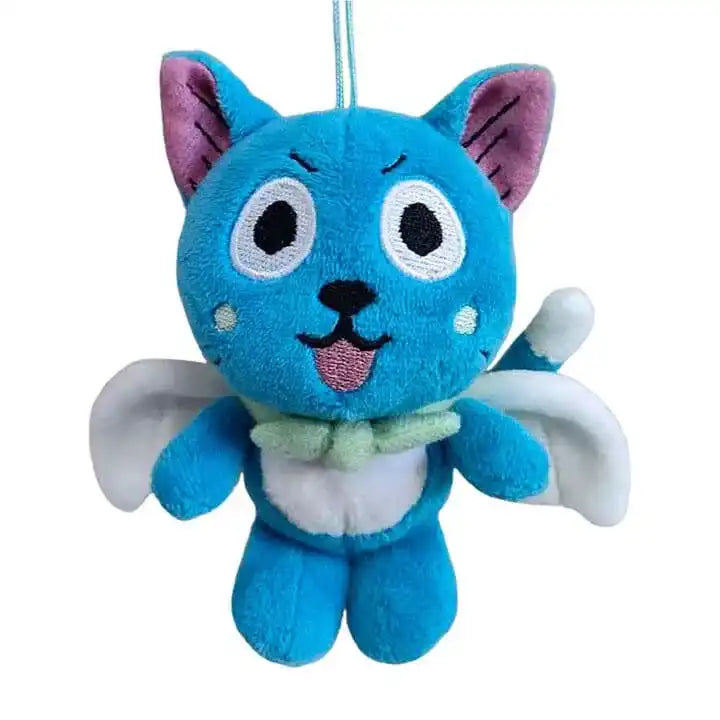Fairy Tail Plüschfigur mit Schlüsselanhänger Happy 10 cm - Smalltinytoystore