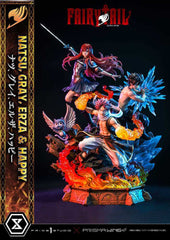 Fairy Tail PVC Statue 1/6 Natsu, Gray, Erza, Happy Deluxe Bonus Version 57 cm - Smalltinytoystore