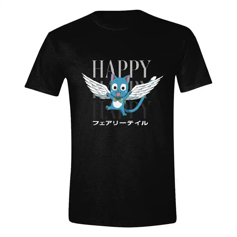 Fairy Tail T-Shirt Happy Happy Happy - Smalltinytoystore