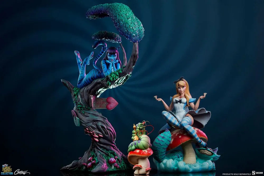 Fairytale Fantasies Collection Statue Lady Cheshire Cat (Deluxe Edition) 63 cm - Smalltinytoystore