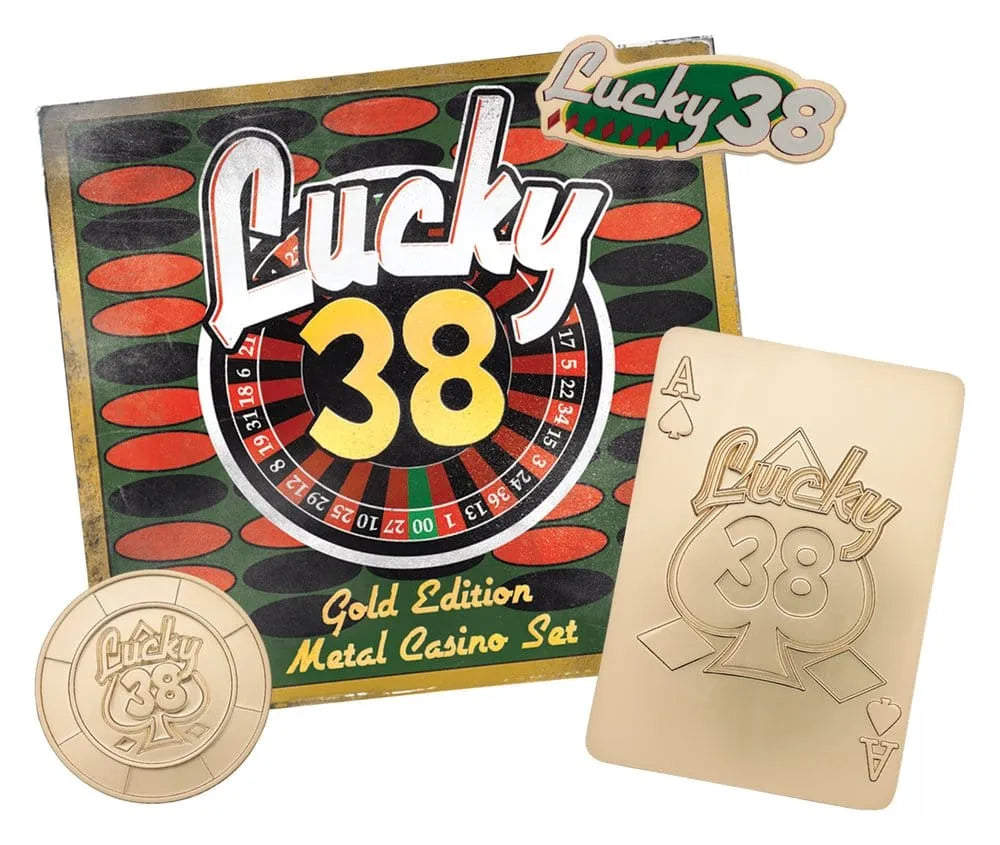 Fallout: New Vegas Replik Lucky 38 Imitation Gold Casino Set Limited Edition