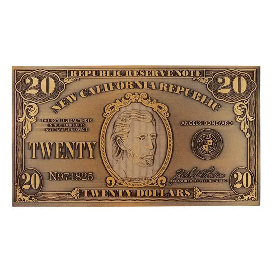 Fallout New Vegas Replik NCR $20 Bill Limited Edition - Smalltinytoystore