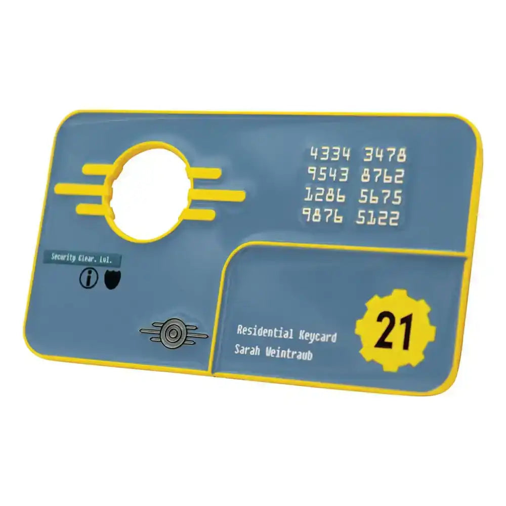 Fallout: New Vegas Replik Vault 21 Security Keycard Limited Edition - Smalltinytoystore