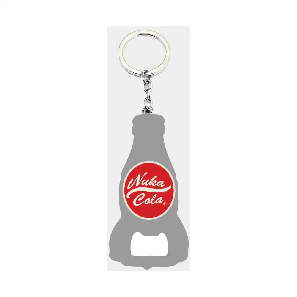 Fallout Schlüsselanhänger mit Flaschenöffner Nuka Cola Logo - Smalltinytoystore