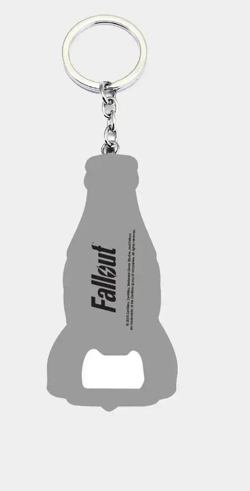 Fallout Schlüsselanhänger mit Flaschenöffner Nuka Cola Logo - Smalltinytoystore