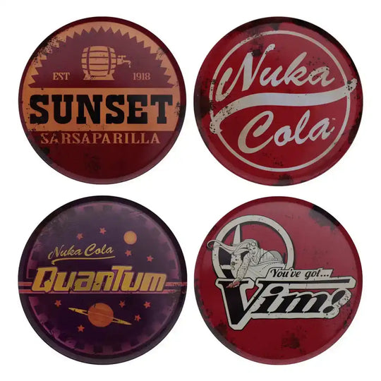 Fallout Untersetzer 4er-Pack Metal Drinks - Smalltinytoystore