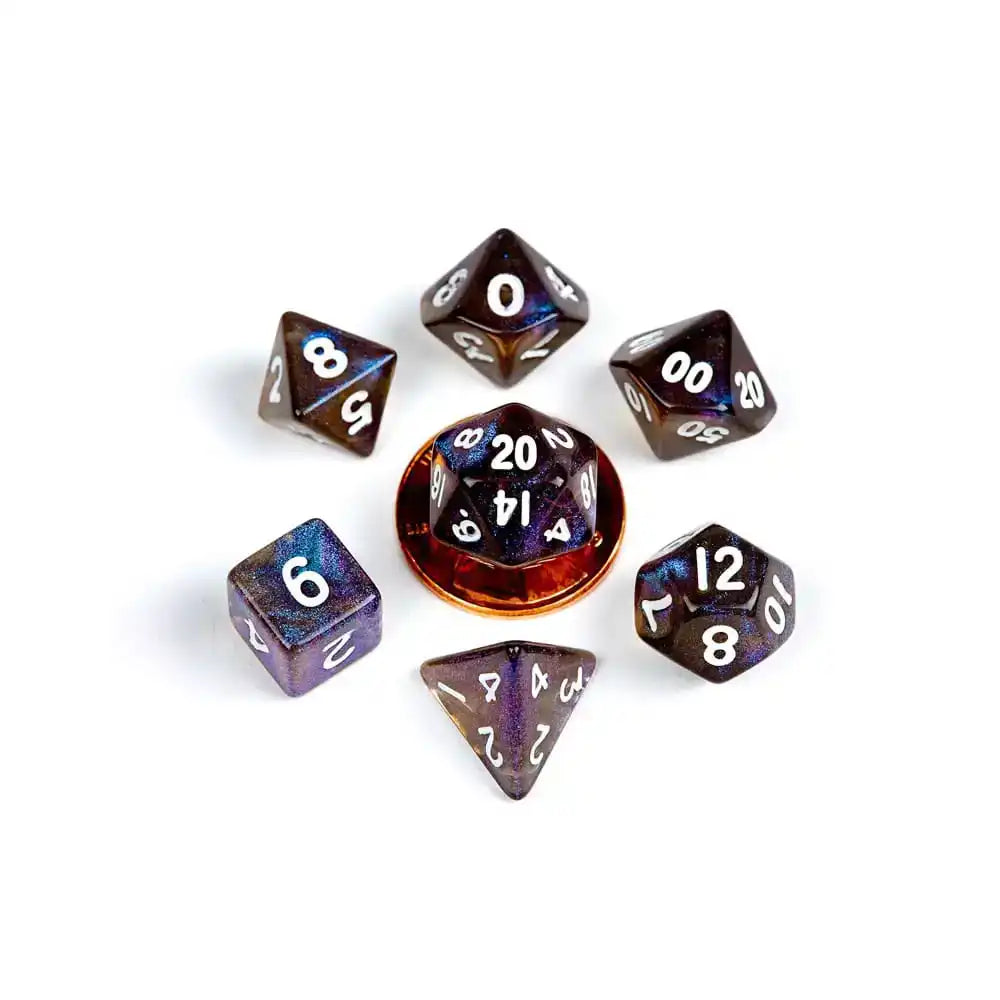 FanRoll Mini Würfel Set Stardust Galaxy (7) - Smalltinytoystore