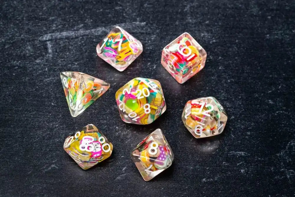 FanRoll Würfel Set Fruit (7) - Smalltinytoystore