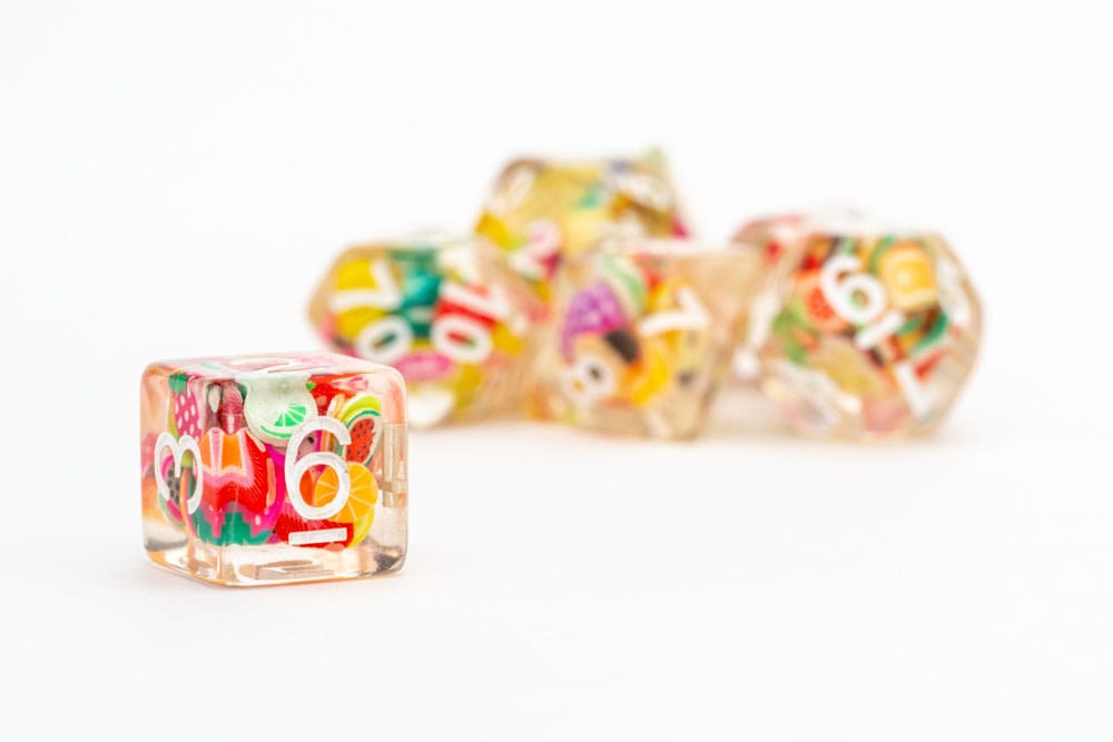 FanRoll Würfel Set Fruit (7) - Smalltinytoystore