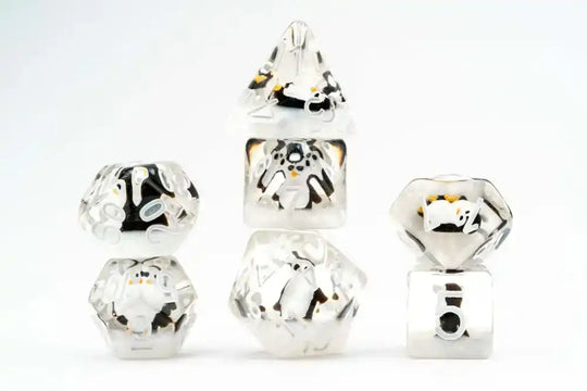 FanRoll Würfel Set Penguin (7) - Smalltinytoystore