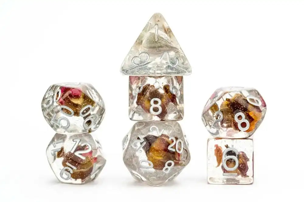 FanRoll Würfel Set Rose (7) - Smalltinytoystore