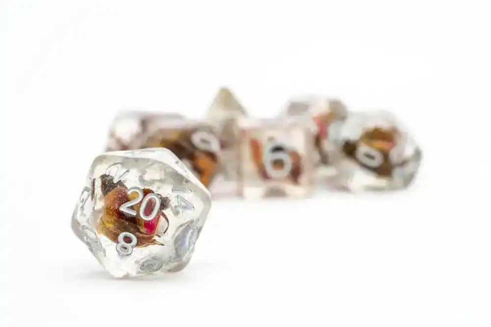 FanRoll Würfel Set Rose (7) - Smalltinytoystore