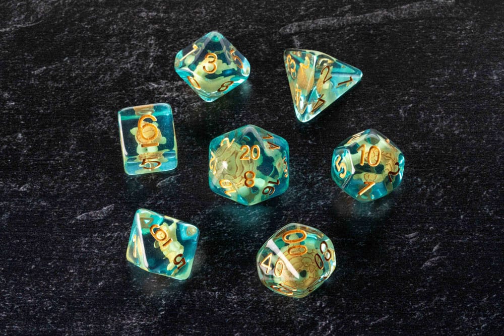 FanRoll Würfel Set Turtle (7) - Smalltinytoystore