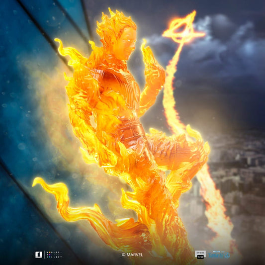 Fantastic Four Art Scale Statue 1/10 Human Torch 30 cm - Smalltinytoystore