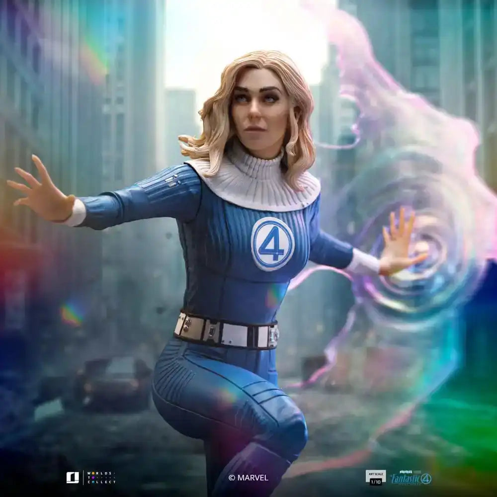 Fantastic Four Art Scale Statue 1/10 Invisible Woman and Franklin 28 cm - Smalltinytoystore