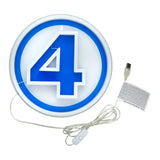 Fantastic Four LED Wandleuchte Logo Neon - Smalltinytoystore