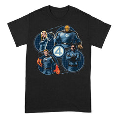 Fantastic Four T-Shirt Group Grid Circle Größe XL - Smalltinytoystore