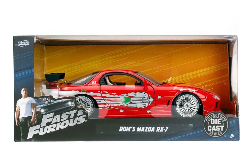Fast & Furious Diecast Modell 1/24 1993 Mazda RX-7 - Smalltinytoystore