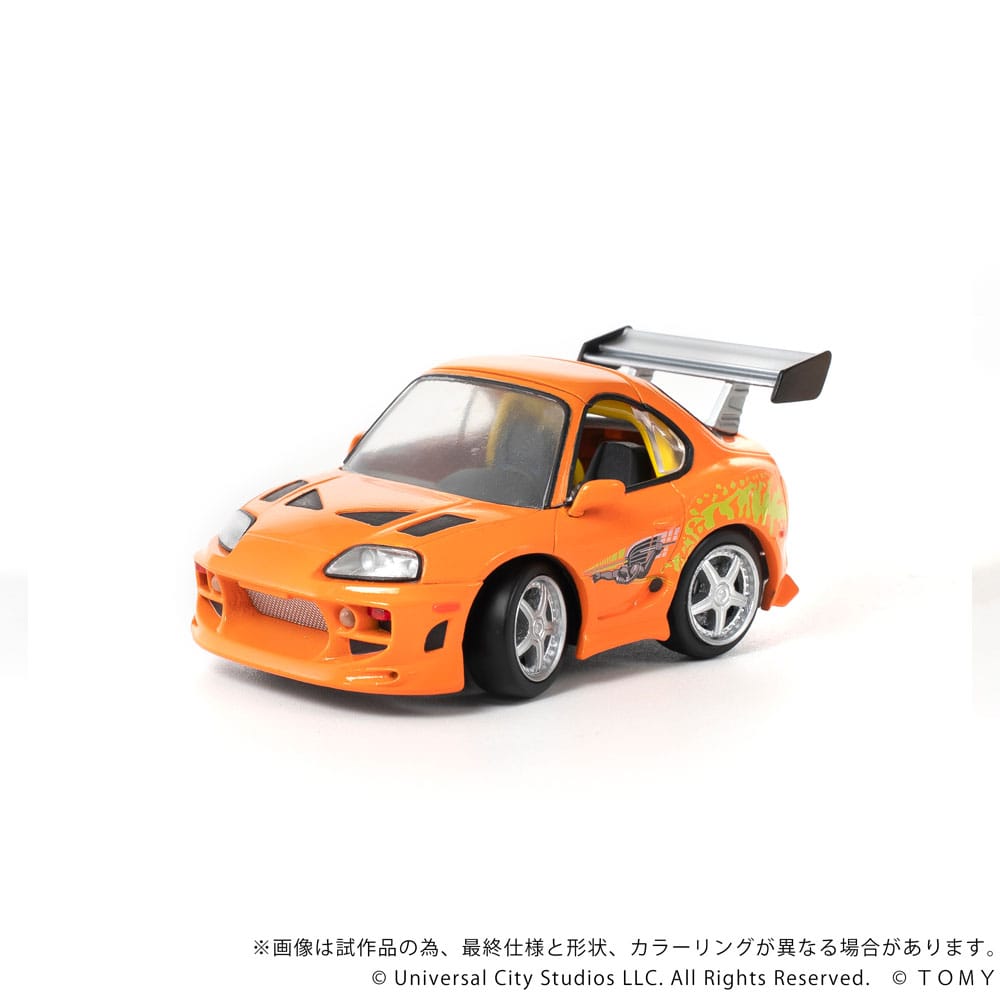 Fast & Furious Q-Village Fahrzeug mit Minifigur Toyota Supra JZA80 9 cm - Smalltinytoystore