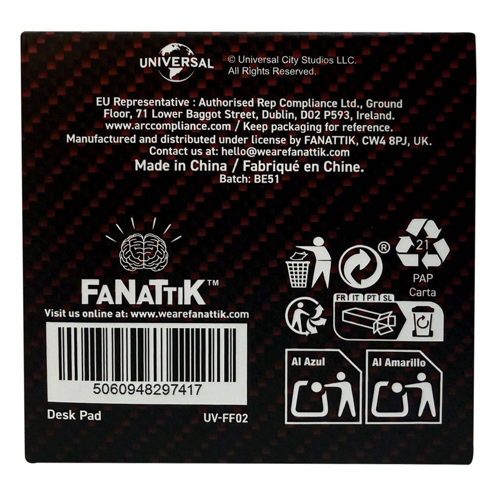 Fast & Furious Schreibtischunterlage & Untersetzer - Smalltinytoystore
