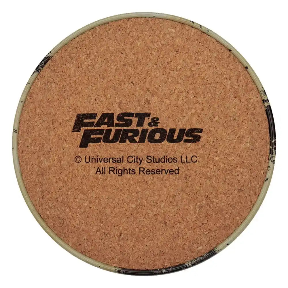 Fast & Furious Untersetzer 4er-Pack Vintage Style - Smalltinytoystore