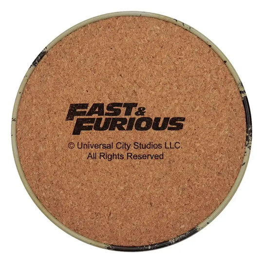 Fast & Furious Untersetzer 4er-Pack Vintage Style - Smalltinytoystore