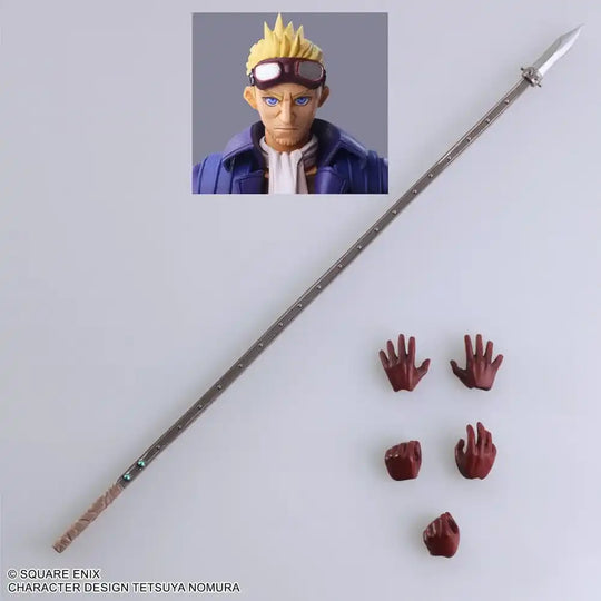 Final Fantasy VII Bring Arts Actionfigur Cid Highwind 15 cm - Smalltinytoystore