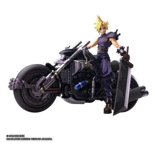 Final Fantasy VII Bring Arts Actionfigur und Fahrzeug Cloud Strife & Hardy-Daytona 15 cm - Smalltinytoystore