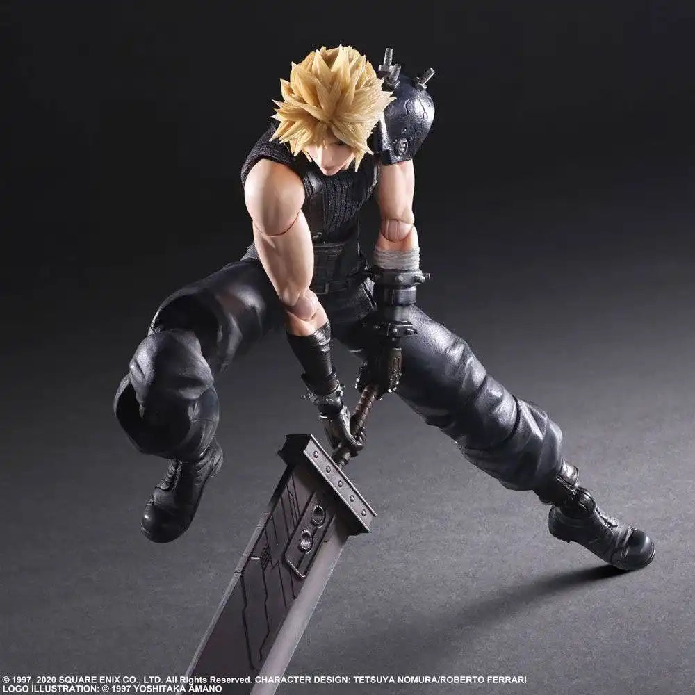 Final Fantasy VII Remake Play Arts Kai Actionfigur Cloud Strife Ver. 2 27 cm - Smalltinytoystore
