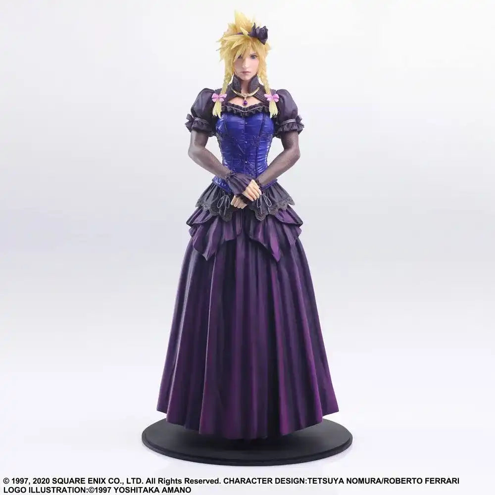 Final Fantasy VII Remake Static Arts Gallery Statue Cloud Strife Dress Ver. 28 cm - Smalltinytoystore