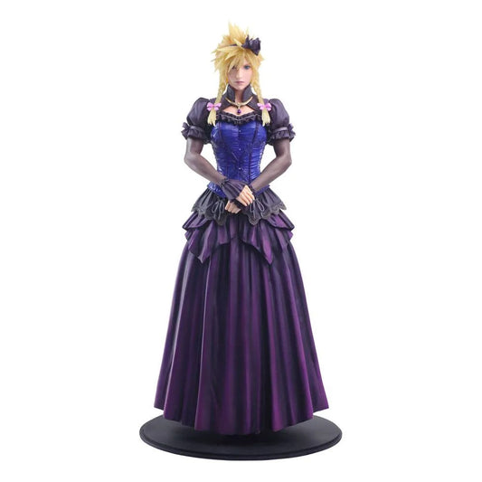 Final Fantasy VII Remake Static Arts Gallery Statue Cloud Strife Dress Ver. 28 cm - Smalltinytoystore